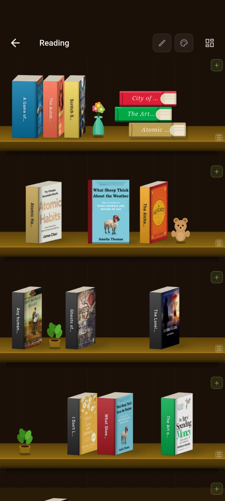 Bookxie vocabulary card screen